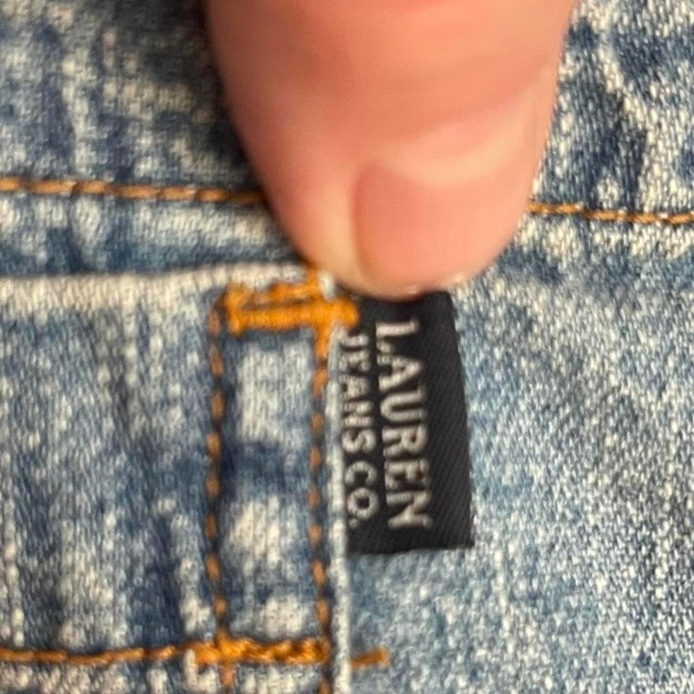 Ralph Lauren denim Co. 12 Blue denim crop top with front pockets - Picture 6 of 6